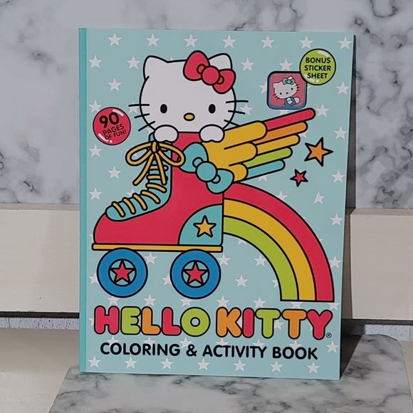 Hello Kitty Accessories Hello Kitty Sticker Coloring Book Poshmark